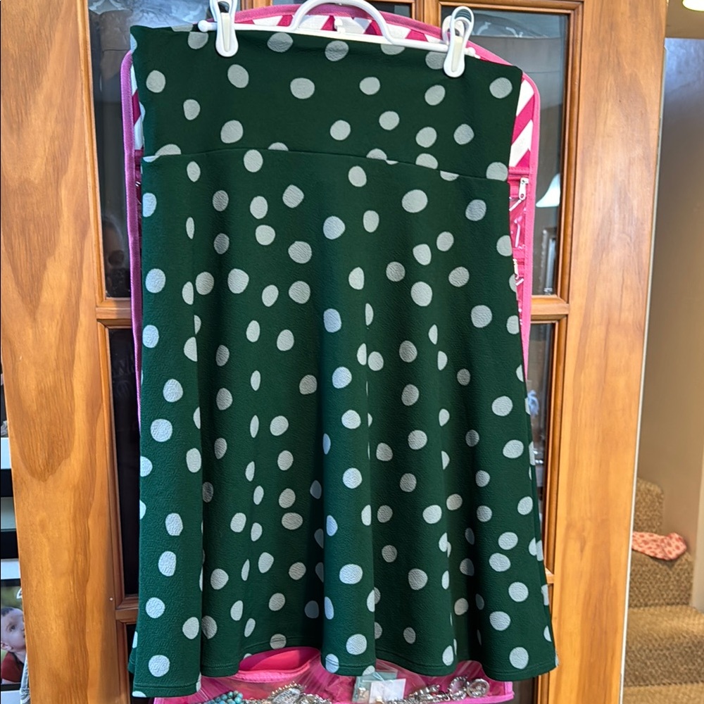 Green Polka Dot Skirt
